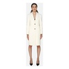 White Coat Slim Fit Wool Blend