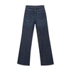 Flared Denim Trousers Blue