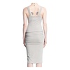 Grey Cotton Tank Dress Racerback