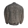 Mens Bomber Jacket - Gray Wool with Embellishments