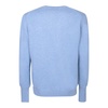 Blue Cashmere -Neck Jumper