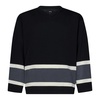 Black Knit Hockey Sweater AW24