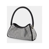 Small Dimple Handbag - Elleme - Silver/Black - Strass