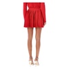 Red Pleated Mini Skirt AW24