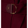 Bordeaux Wool Coat with Wide Lapels