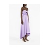 Lavender Purple Ruched Flared Dress