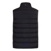 Black Nylon Gilet with Fine Down Padding