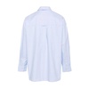 Blue Oxford Cotton Logo Embroidered Shirt