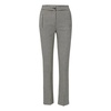 Arte Houndstooth Pant - Tailored Stretch Fabric, High Rise, Slim Flared Legs