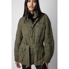 Green Cotton Jacket with Wing Motifs