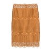 Midi Lace Skirt Brown Caramel