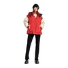 ESSTIEL ANTWERP CLASP RED HOODED PADDED JACKET