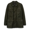 Textured Olive Green Safari Jacket