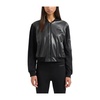 Black Bomber Jacket with Zipper