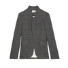 Anthracite Checkered Suit Jacket for Women