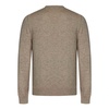 Brown Cashmere Knit Crewneck Sweater