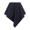 Triangle asymmetric denim miniskirt