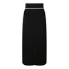 Mid-length Wool Blend Knit Skirt