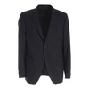 Black Two-Buttons Stretch Wool Jacket