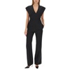 Flare Fit Jumpsuit in Grain de Poudre