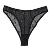 Black Mesh Flock Glitter Briefs