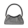 Small Dimple Handbag - Elleme - Silver/Black - Strass