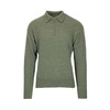 Brushed Solid Polo Zipper Sweater