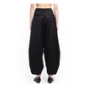 Black Wide Leg Ruched Trousers