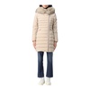 Beige Fur Piumino Coat