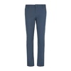 Blue Cotton Elastane Trousers SS24