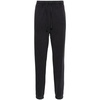 Black Cotton Trousers with Pony Logo