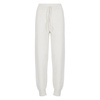 Ivory Wool Pants Elastic Waist Drawstrings