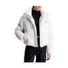 Relaxed Fit Short Puffer Jacket with Down Filling