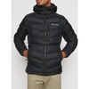 Black Synthetic Winter Jacket for Men