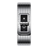 Elegant Quartz Watch with Black Lacquered Dials and Diamond Accent