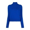 Cobalt Blue Roll-Neck Sweater