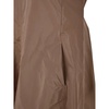 Camel V-Neck Dress with Side Zipper