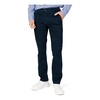 Blue Plain Trousers Zip Button Fastening