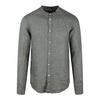 Linen Mandarin Collar Shirt