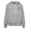 Gray Hooded Sweatshirt with Logo