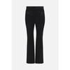 Black Straight Leg Velvet Trousers