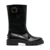 TOD'S Stylish Buckle Detail Leather Boots for Women