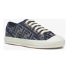 Blue Denim Sneakers FF Jacquard