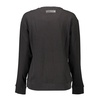 Black Cotton Sweater with Contrasting Details