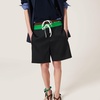 drawstring-fastening satin shorts