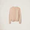 logo-intarsia fine-knit cardigan