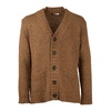 Tagliatore Melange Cardigan in Brown