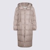 Antonelli Beige Wool Down Jacket in Beige