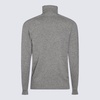 Malo Grey Wool Knitwear in Grey