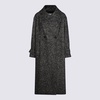 Antonelli Dark Grey Wool Coat in Grey